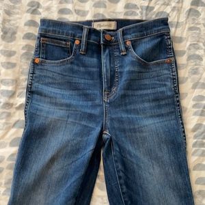 Madewell 10” high rise skinny jeans, style # G7391, size 24, only worn once